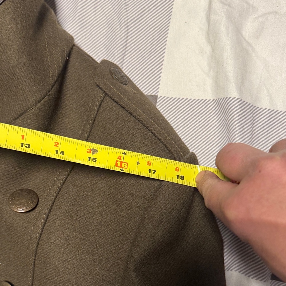 ZARA Olive MILITARY Coat - Picture 8 of 13